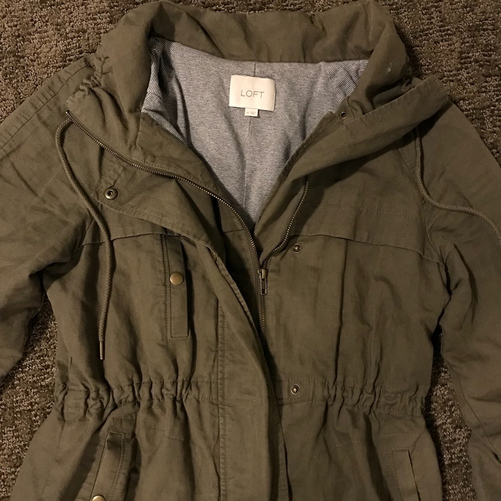 Loft green coat
